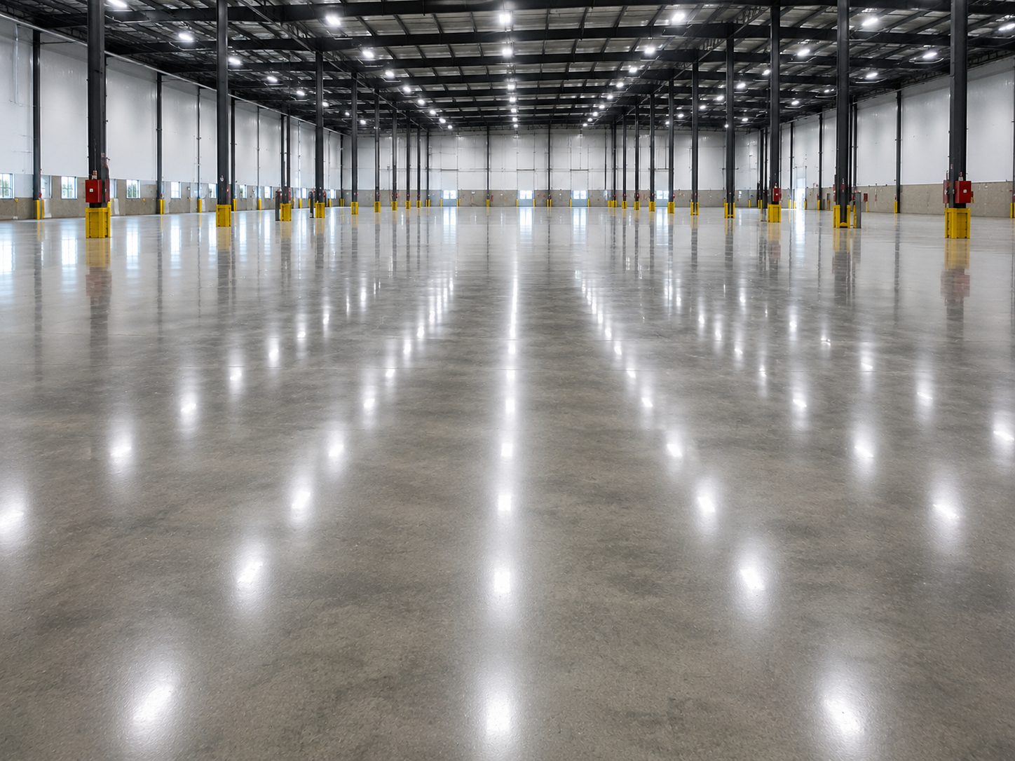 Showroom polished floor project