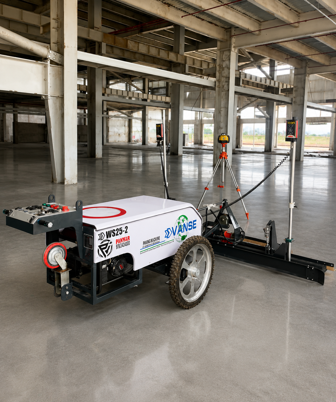 Emily 2-Wheel Laser Screed